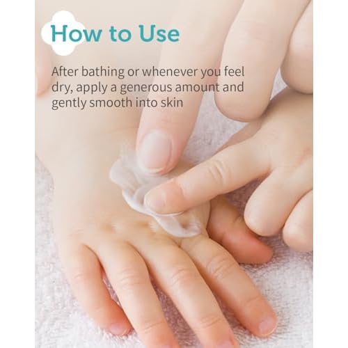 GOONGBE Kids' Moisture Body Lotion - Korean Kids Daily Body Moisturizer - Long Lasting 24hr Hydrating Cream Type Lotion with Cica and Squalane - Allergen Free Scent, 2.7 fl.oz. 2 Pack