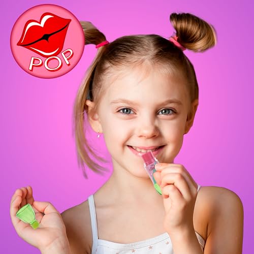 8pc Pop Gloss Soda Bottle Lip Balm Set - Fruity Flavors