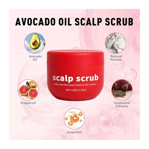 Avocado Oil Scalp Scrub for Intense Moisturization