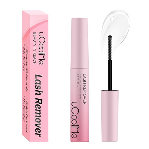 Lash Glue Remover with Spiral Brush - Gentle Eyelash Adhesive Dissolvent 5ML