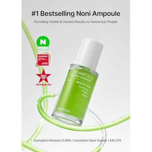 celimax Noni Energy Ampoule 10ml, Travel Size | with Noni Extract, Hydrating, Moisturizing & Soothing Serum for Wrinkles & Fine Lines, Mild Ampoule For Face