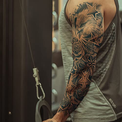 Aresvns Semi-Permanent Sleeve Tattoo Stickers - 5 Pack