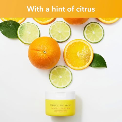 PERFECT ONE FOCUS Smooth Cleansing Balm Makeup Remover?Gentle Face Cleanser Makeup Cleansing Balm that Melts Away Makeup, Deep Pore Cleanser?Moisturizing Face Balm for All Skin Types, 2-Pack 75g x 2)