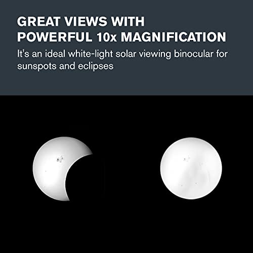 Celestron – EclipSmart Safe Solar Eclipse Binoculars – Full-Size 10x42MM Solar Binoculars – Exclusive Solar Binocular – Crystal Clear Views of The Sun, Solar Eclipses, Transits & Sunspots - Black