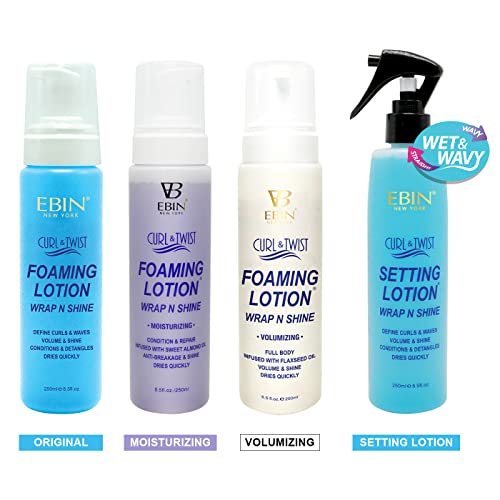 Curl & Twist Foaming Lotion - 8.5oz Curl Defining Foam with Argan Oil