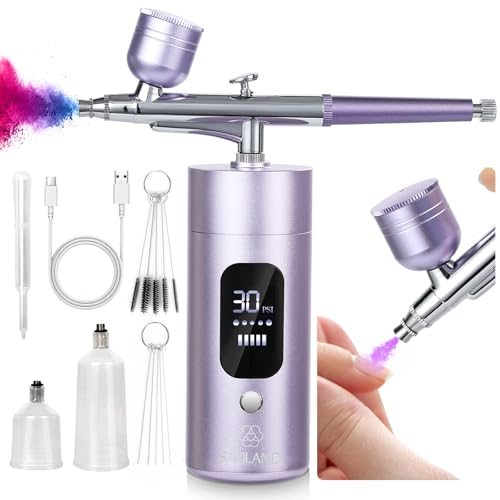 SAVILAND Airbrush Kit with Compressor 0.3mm Nozzle