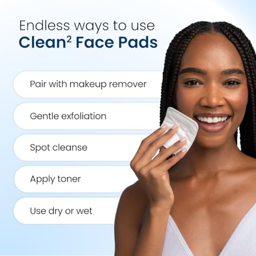 Clean Skin Club Clean² Extra Large Face Pads - Ultra Soft & Textured