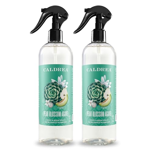 Caldrea Hand Wash Soap, Aloe Vera Gel, Olive Oil and Essential Oils to Cleanse and Condition, Pear Blossom Agave, 10.8 oz, 2 Pack