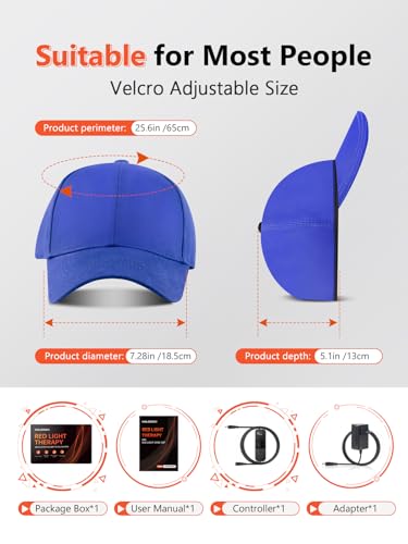 Red Light Hair Growth Cap - 660nm LED Therapy Device