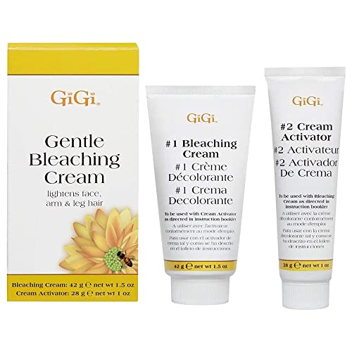 GiGi Gentle Bleaching Cream for Facial & Body Hair, 1 oz