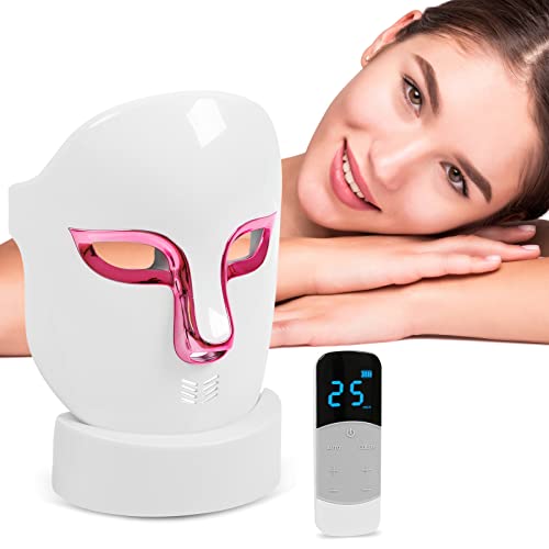 LED Face Mask Light Therapy | 4-Color Red Blue Light