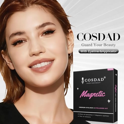 Magnetic Eyelashes Kit with Eyeliner & Applicator - 5 Pairs