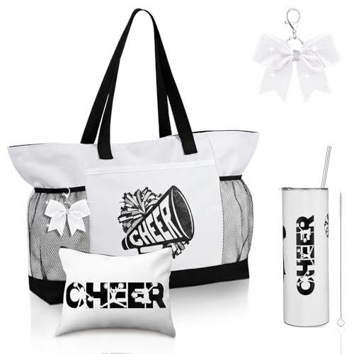 Cheerleader Gifts Set - Tote Bag, Tumbler & Accessories