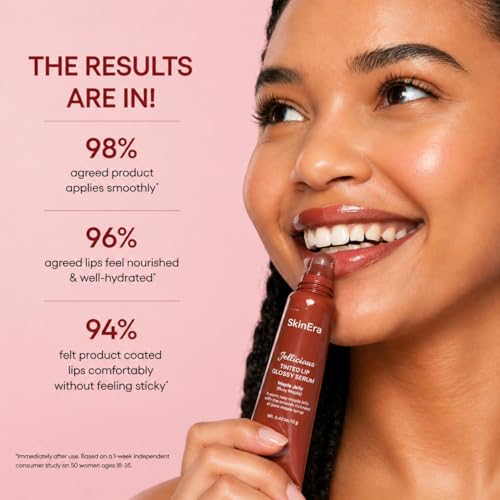 Jellicious Tinted Lip Gloss Serum - Rosy Maple Hydrating Jelly
