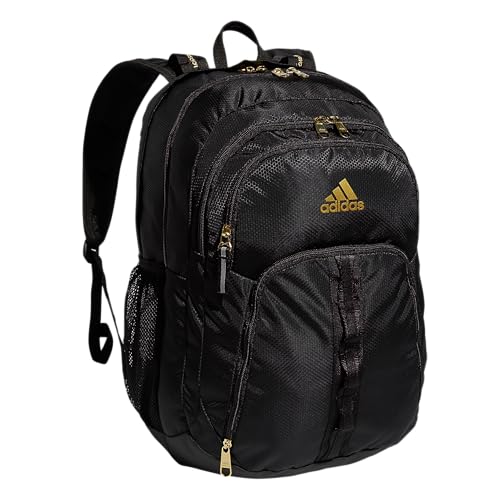 adidas Unisex Prime 6 Backpack, Black/Gold Metallic, One Size