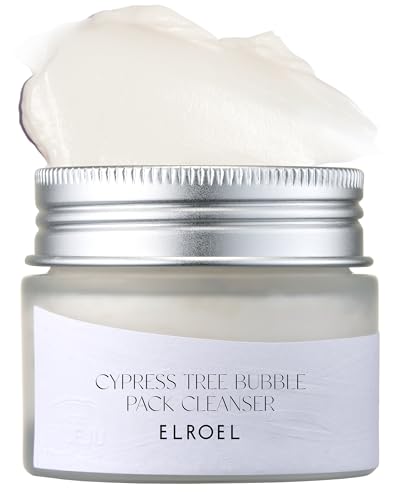 ELROEL 4-in-1 Bubble Cleanser with Rice Bran Extract - Hydrating & Exfoliating Facial Wash