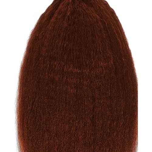 Color 33 Bundles Copper Yaki Straight Human Hair Bundles 8A Auburn Brown Bundles Hair Weave 3 Bundles 14 16 18 Inch Reddish Brown Kinky Straight Bundles 300G
