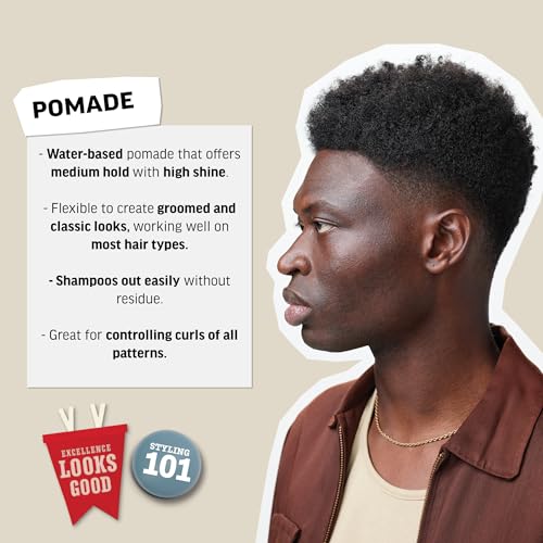 American Crew POMADE FOR HOLD AND SHINE 3 OZ for Men | Men's, Like Styling Gel, High Shine