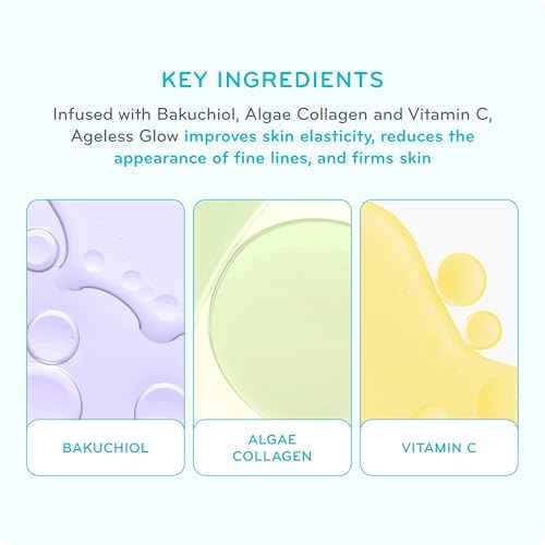 p?rlisse Ageless Glow Serum BB Cream SPF 40 - Glow BB Cream with SPF Enriched with Bakuchiol & Vitamin C to Help Improve Firmness & Reduce Wrinkles for Dewy Skin - Light Medium (1.4 oz)