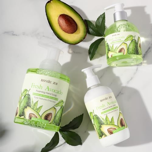 ROMIIE ZOI Liquid Hand Soap with Gift Box - Avocado - 260ml/ 8.7 fl.oz (Pack of 3)