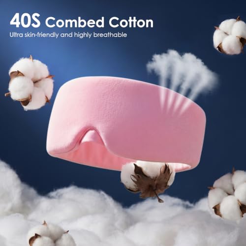 Sleep Mask for Women & Men - Light Blocking Eye Mask, Soft Breathable