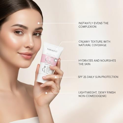 Farmasi Makeup cc Cream 9 in 1, 50 ml./1.7 fl.oz. (Light to Medium) And Farmasi Zen Mascara Extension Lash, 8 ml./0.27 fl.oz.
