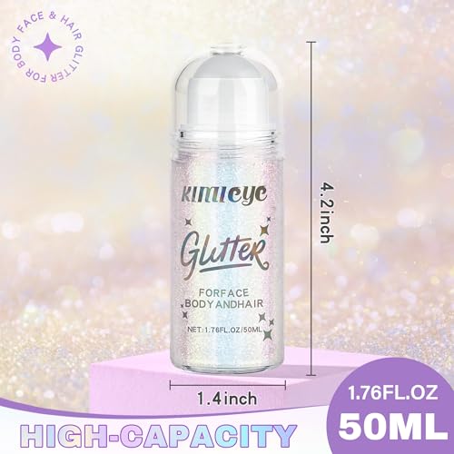 Mermaid Roll-On Body Glitter Gel – Holographic Shimmer Makeup