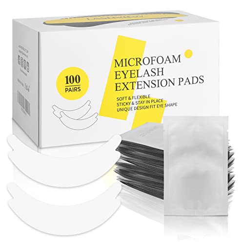 LASHVIEW 100 Pairs Microfoam Eye Pads for Lash Extensions