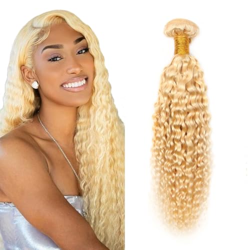 613 Kinky Curly Blonde Hair Bundle 14 Inch 100g