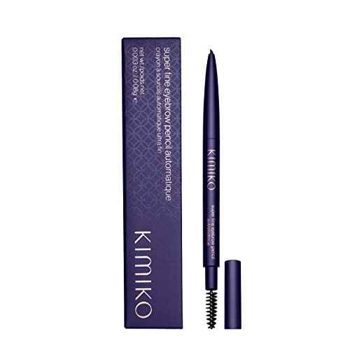 KIMIKO Fine Eyebrow Pencil Automatique (Twist Up Pencil, Long Wear Formula, Comes with Covered Brush for Natural Looking Brows)