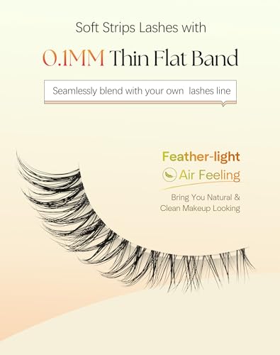 ChirpyLuna Natural Cat Eye Lashes 12MM - 7 Pair Pack