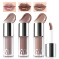 3-Piece Cool Tone Nude Lip Gloss Set with Mirror Finish