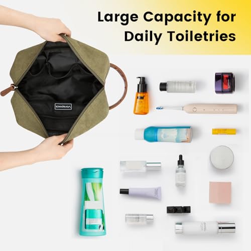 Vorspack Travel Toiletry Bag - Water Resistant Canvas