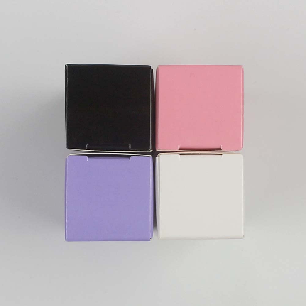 COSIDEA 50 PCS Empty purple Lip Gloss Boxes W28 xW28 xH89mm / W1.02xW1.02xH3.5 inch, Cosmetic Perfume/Mascara Box Packaging for Small Business Wholesale, small Kraft Paper Box Luxury Holder Wrapping