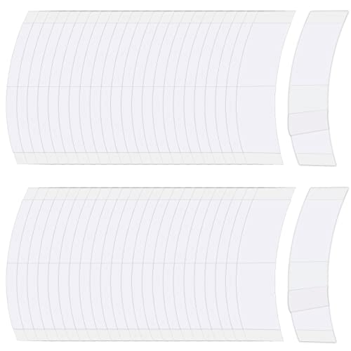 Sajoo 48 Piece Wig Tape for Lace Front Wigs Tape Strips in Extension Double-Sided Waterproof Lace Wigs Adhesive Strong Hold Clear Wig Tape for Wigs Toupees Hairpiece and Hair Extension (White)