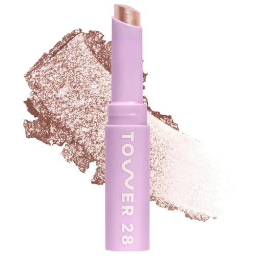 Tower 28 Roxy Cooling Shimmer Eyeshadow Stick - 8-Hour Water-Based Eye Makeup