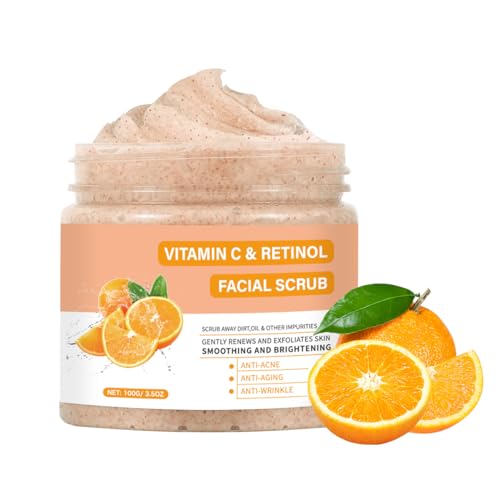 Vitamin C Face Scrub with Retinol & Exfoliating Beads
