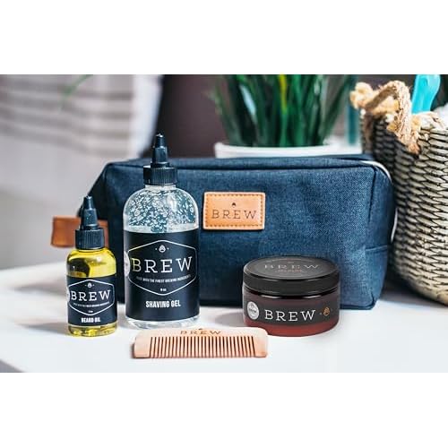 Beard Shave Gel ? Clear Shaving Gel for Beards ? Nutrient-Rich Formula ? Provides Smooth Shave ? Premium Ingredients ? Hops, Barley, Yeast ? 8 oz.