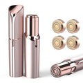 Women Facial Hair Remover Kit with 4 Replacement Heads - Gold