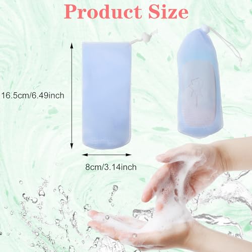 Bewudy 6 PCS Exfoliating Soap Pouches | Mesh Shower Bags