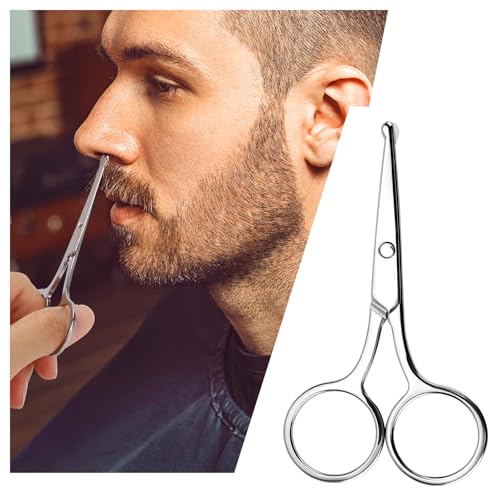 8 Pack Round Tip Safety Scissors - Grooming for Hair & Eyebrows