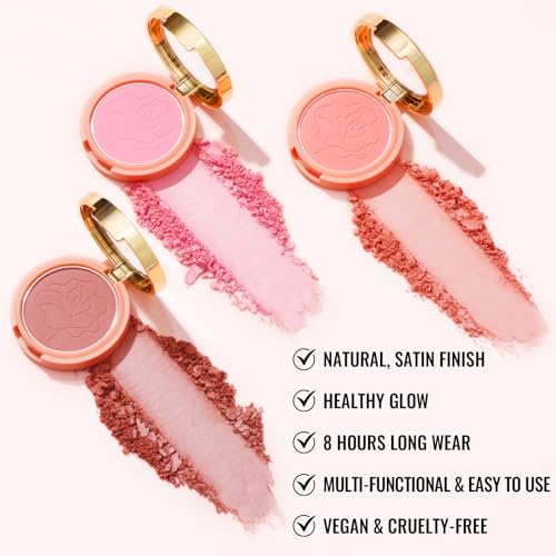 Oulac Purple Blush for Cheeks Blush Makeup| Highly Pigmented Cream| Natural Matte Finish| Shape & Highlight Face| Cruelty-Free with Rose Oil| N20 Believe 4.8g