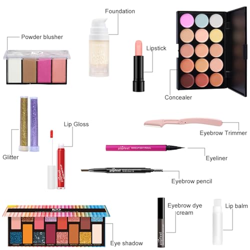 FantasyDay All-in-One Makeup Kit - Complete Cosmetics Bundle
