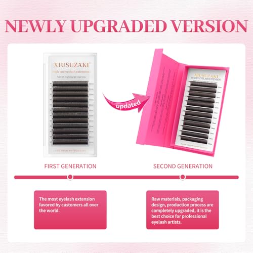 U-Shape Eyelash Extensions 0.07D Brown 8-15mm Mix