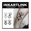 INKARTLINK Semi-Permanent Tattoo Sheets, Waterproof, Lasts 1-2 Weeks