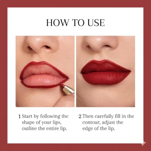 KISSIO Creamy Lip Liner Pencil - Waterproof Matte