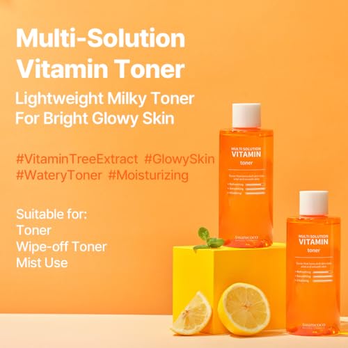SWANICOCO Lightweight Milky Toner for Oily Skin Hydration, KBeauty Skincare with Vitamin Tree Water, Triple Hyaluronic Acid & Botanical Complex, Spray Toner, Glass Skin Facial Toner 300 ml 10 fl oz