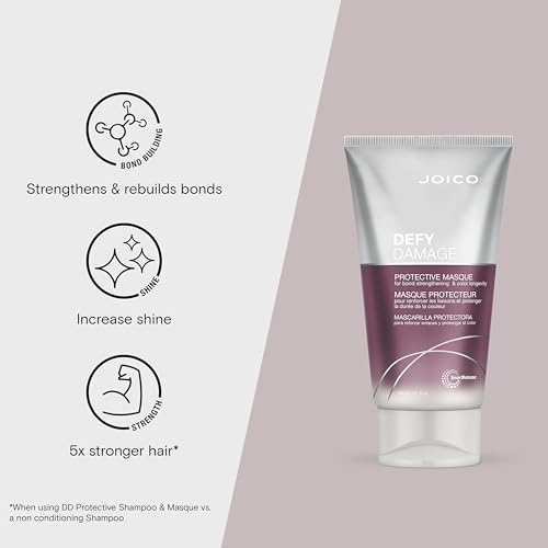 Joico Defy Damage Protective Masque | for Color-Treated Hair | Strengthen Bonds & Preserve Hair Color | with Moringa Seed Oil & Arginine