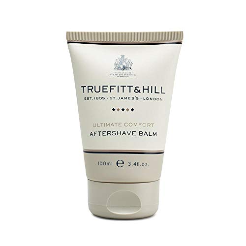 Truefitt & Hill Luxury Aftershave Balm - Ultimate Comfort - Premium Soothing Moisturizer with Aloe Vera Extract - Ideal for Sensitive Skin, Razor Burn Relief, and a Silky Smooth Finish - 3.38 oz.