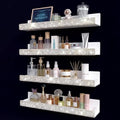 4 Pack 15 Inch Nail Polish Wall Rack£¬Diamond Crystal Rhinestone Acrylic Nail Polish Organizer£¬Sunglasses Essential Oil Picture Display Storage Wall Shelf